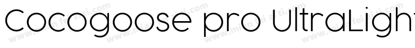 Cocogoose pro UltraLight字体转换